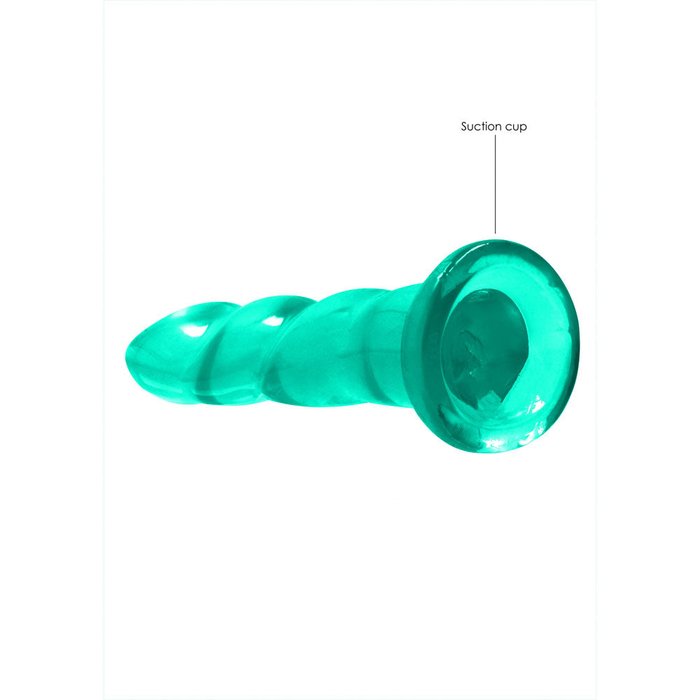 Realrock 17 cm Clear TPE Dildo with Suction Cup – Body-Safe Non-Porous Dildo > Dildos > Realistic Dildos