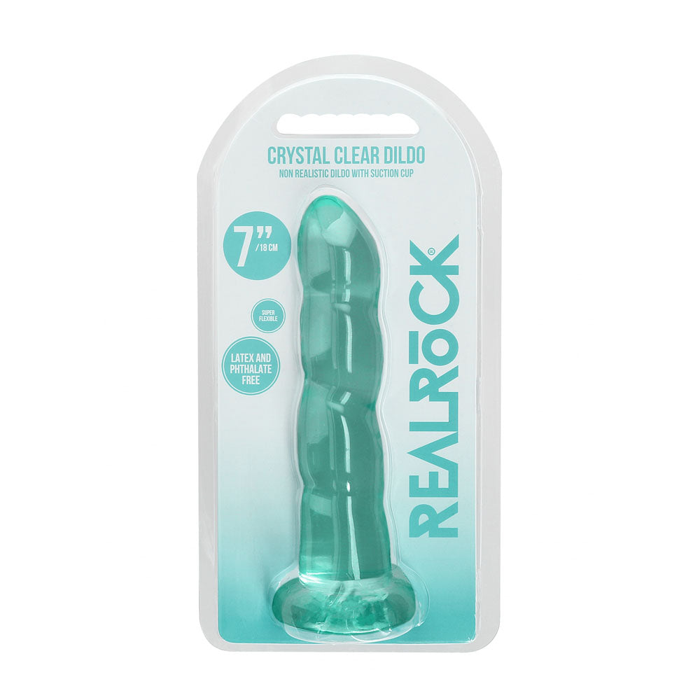 Realrock 17 cm Clear TPE Dildo with Suction Cup – Body-Safe Non-Porous Dildo > Dildos > Realistic Dildos
