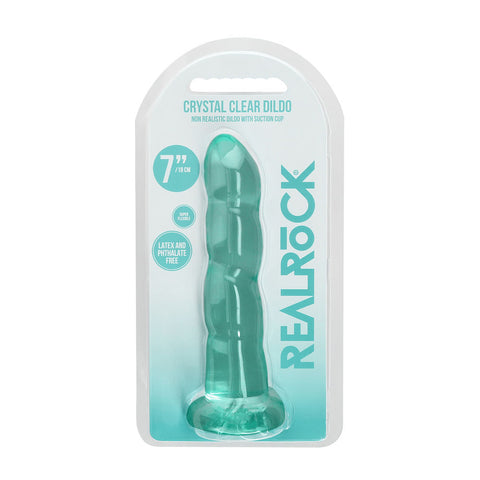 Realrock 17 cm Clear TPE Dildo with Suction Cup – Body-Safe Non-Porous Dildo > Dildos > Realistic Dildos