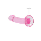 Realrock Crystal Clear Dildo With Suction Cup 17 cm - Dildo > Dildos > Realistic Dildos