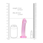 Realrock Crystal Clear Dildo With Suction Cup 17 cm - Dildo > Dildos > Realistic Dildos