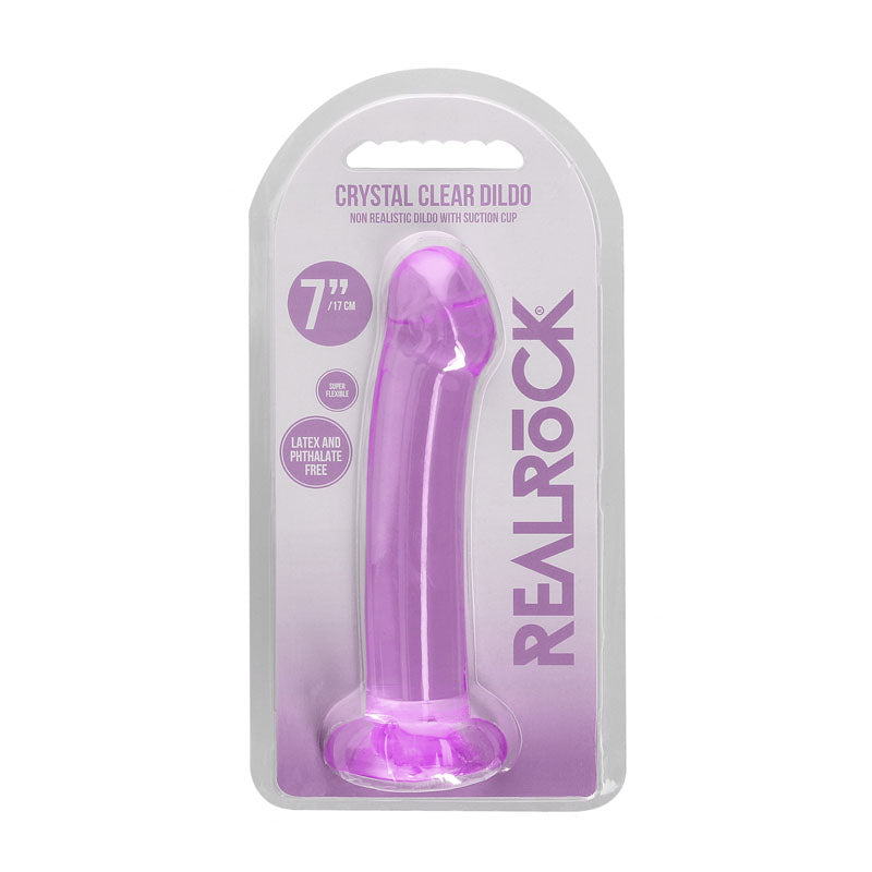 REALROCK Crystal Clear 17 cm Dildo With Suction Cup > Dildos > Realistic Dildos