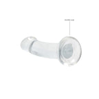 REALROCK Crystal Clear 17 cm Dildo With Suction Cup > Dildos > Realistic Dildos