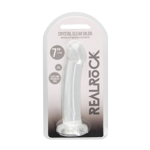 REALROCK Crystal Clear 17 cm Dildo With Suction Cup > Dildos > Realistic Dildos
