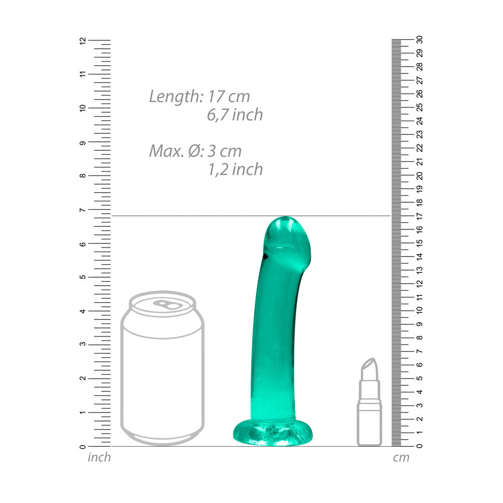 Realrock Crystal Clear Dildo 17 cm – Suction Cup Dildo > Dildos > Realistic Dildos