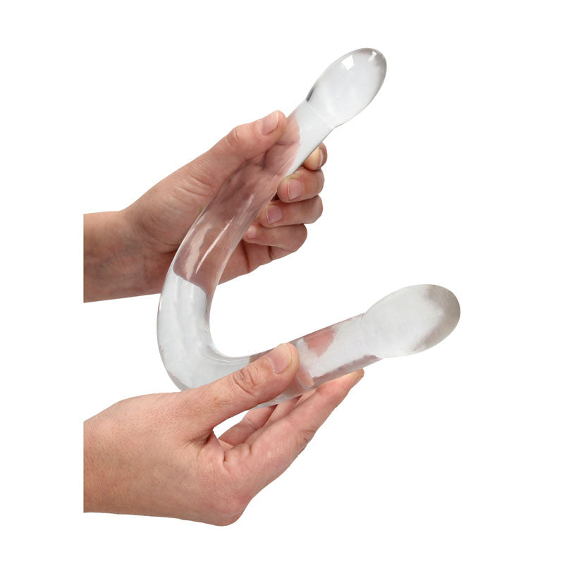 REALROCK Crystal Clear Double Dong – 17 Inch Double Dong > Dildos > Double Dildos
