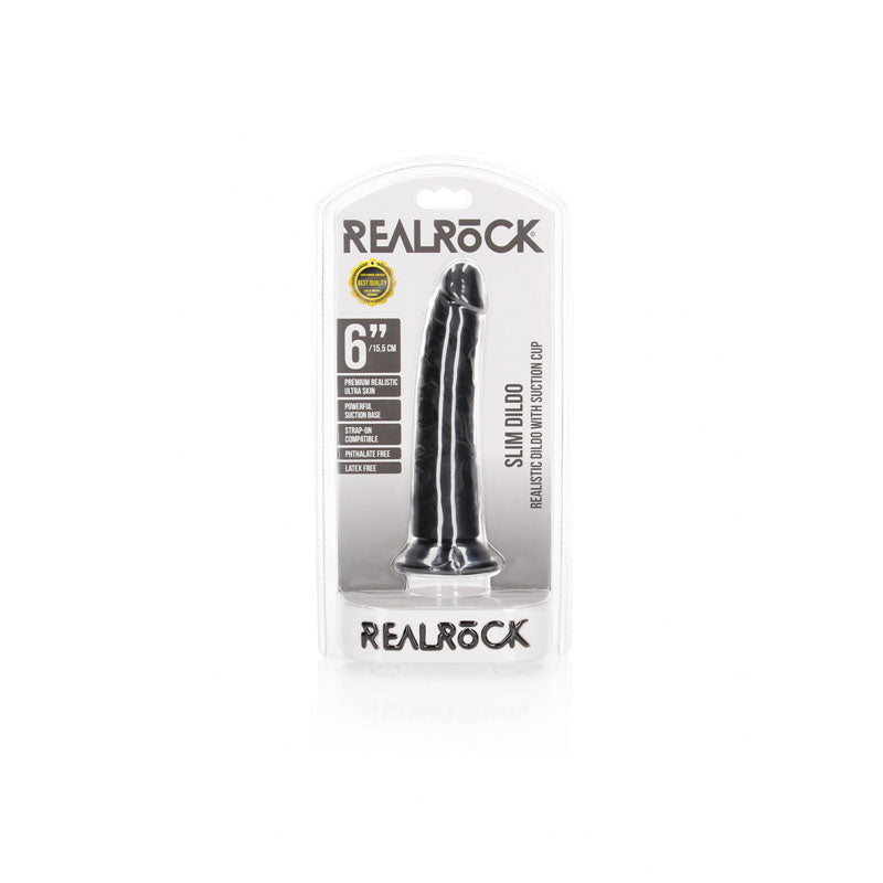 RealRock Realistic Slim Dildo 6 Inch – Soft-Touch 15.5 cm Dildo > Dildos > Slim Dildos