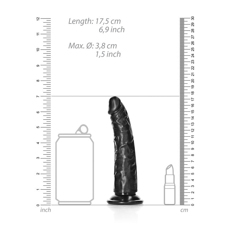 REALROCK Realistic Slim Dildo without Balls - 15.5 cm (6'') Dong