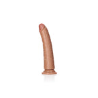 RealRock Realistic Slim Dildo (Tan) – 18 cm Firm and Soft-To-Touch Dong With Suction Cup > Dildos > Slim Dildos