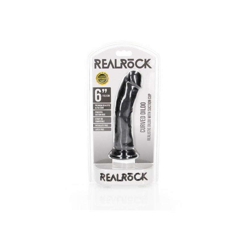 RealRock Realistic Curved Dildo with Suction Cup – 15.5 cm Dildo > Dildos > Realistic Dildos