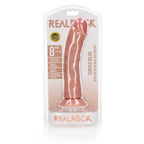 RealRock Curved Dildo with Suction Cup 8 Inch