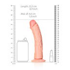 RealRock Curved Dildo with Suction Cup 8 Inch