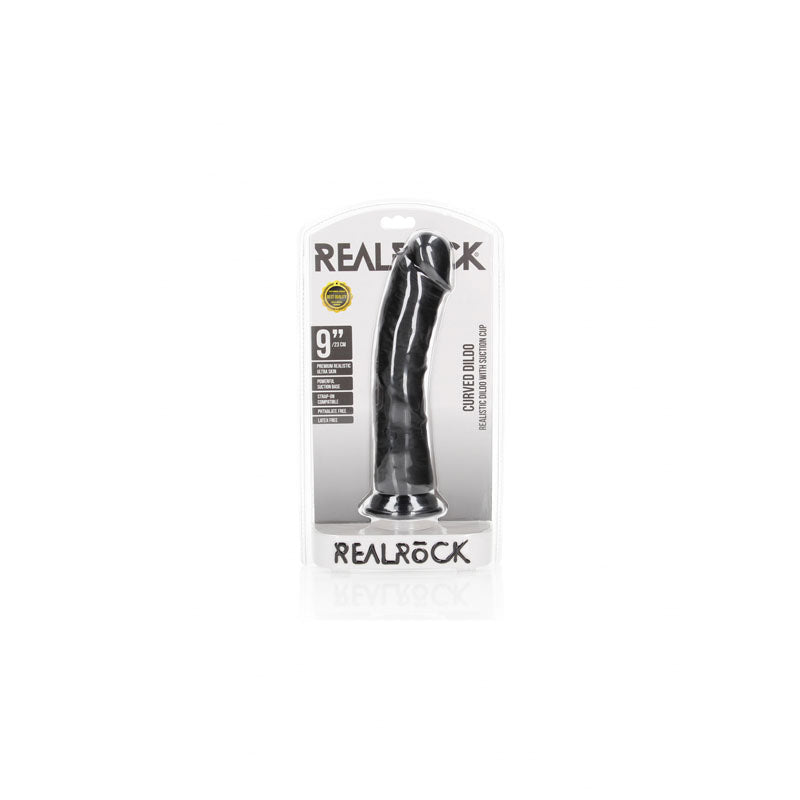 RealRock Realistic Curved Dildo with Suction Cup – 23 cm Dildo > Dildos > Realistic Dildos