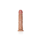 REALROCK Realistic Curved Dildo (Tan) – 23 cm Length Firm Soft-Touch Dong with Suction Cup > Dildos > Large Dildos