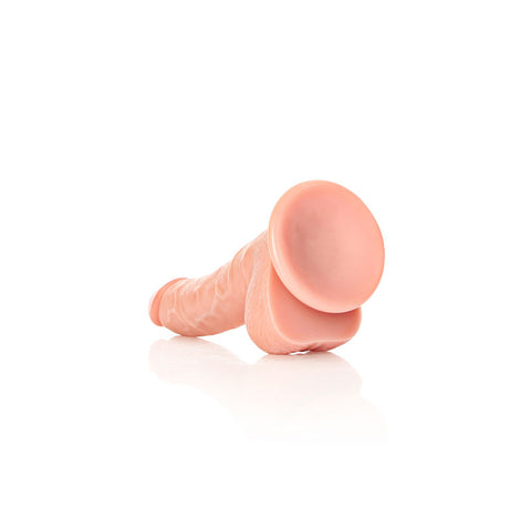 RealRock Realistic Curved Dong with Balls – 18 cm Firm and Soft-to-Touch Dildo > Dildos > Realistic Dildos