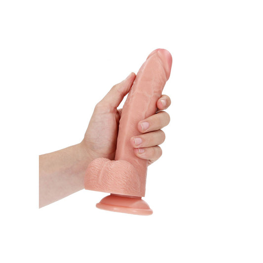 REALROCK Realistic Curved Dong with Balls 20.5 cm (8 Inch) DONGS