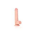 RealRock 7 Inch Cock With Balls Regular Straight Dildo Flesh Color > Dildos > Realistic Dildos