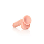 RealRock 7 Inch Cock With Balls Regular Straight Dildo Flesh Color > Dildos > Realistic Dildos