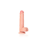 REALROCK 23 cm Straight Realistic Dildo with Balls - 9 Inch Dong > Dildos > Large Dildos