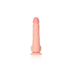 REALROCK 25.5 cm Straight Realistic Dildo with Balls for Pleasure DONGS