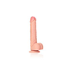 REALROCK 25.5 cm Straight Realistic Dildo with Balls for Pleasure DONGS