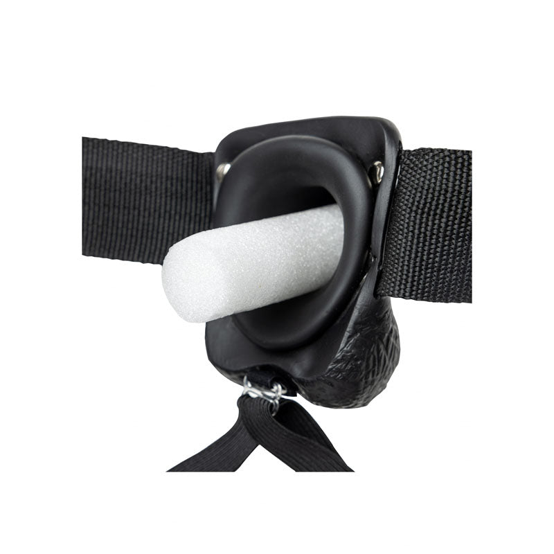 Realrock Hollow Strapon with Balls 23 cm 9" Inch > Dildos > Hollow Strap Ons