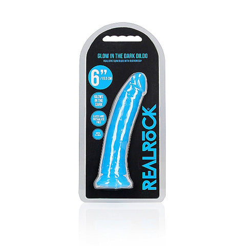 Realrock 15.5 Centimeter Slim Glow in the Dark Neon Dong DONGS