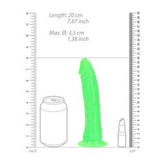 REALROCK 18 cm Glow in the Dark Slim Neon Dong 7 Inch DONGS