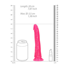 REALROCK 18 cm Slim Glow in the Dark Neon Dong for Ultimate Pleasure DONGS