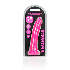 REALROCK 18 cm Slim Glow in the Dark Neon Dong for Ultimate Pleasure DONGS
