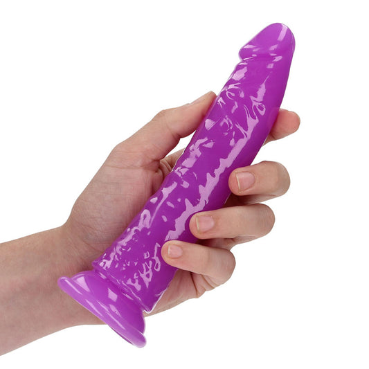 REALROCK 18 cm Slim Glow in the Dark Neon Dong - 7 Inch Pleasure DONGS
