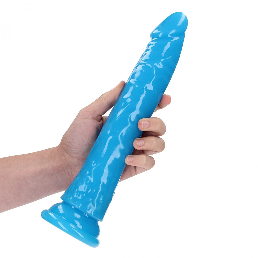 RealRock Slim Glow in the Dark Neon – 29 cm Glow in Dark Dildo Secondary image