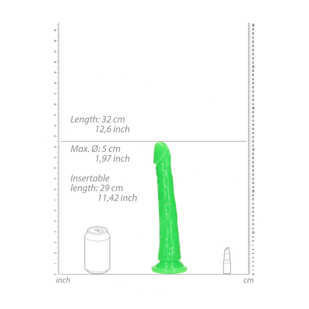 RealRock Slim Glow in the Dark 29 cm Dildo > Dildos > Oversized Toys