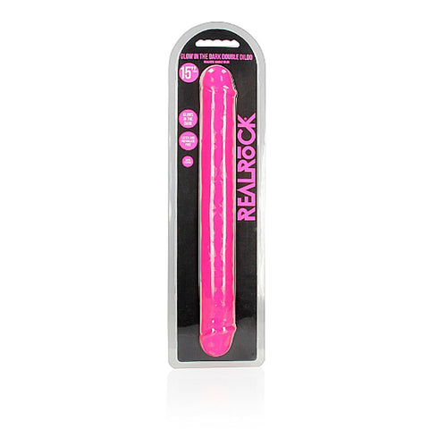 Realrock 38 Centimeter Double Dong Glow in the Dark 15 Inch Adult Toy Double Dongs