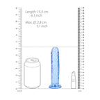 Realrock 15.5 cm Straight Dildo – Clear 6 Inch Dildo > Dildos > Realistic Dildos