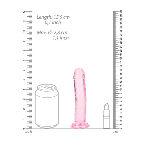 Realrock 15.5 Centimeter Straight Dildo 6 Inch Dong DONGS