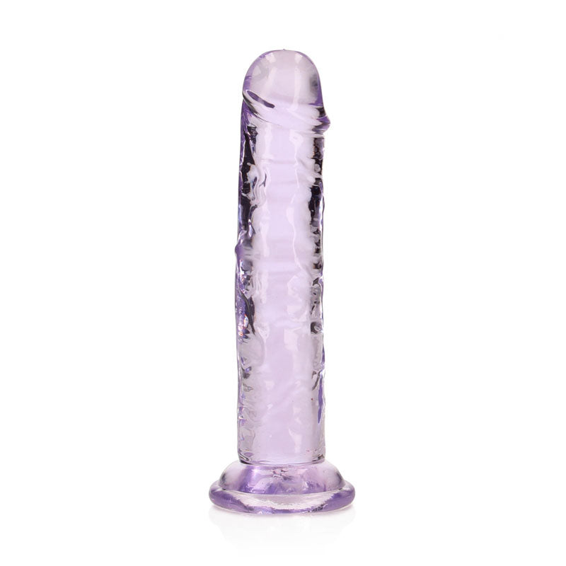 RealRock 15.5 cm Straight Crystal Clear Dildo – 15.5 cm Dong Purple > Dildos > Slim Dildos Main image