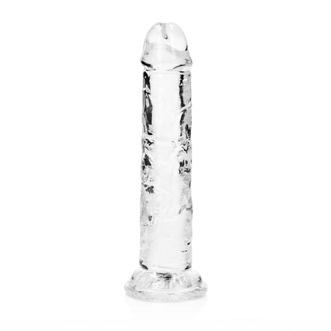 RealRock 15.5 cm Straight Clear Dildo – Transparent 6 Inch Dong > Dildos > Slim Dildos