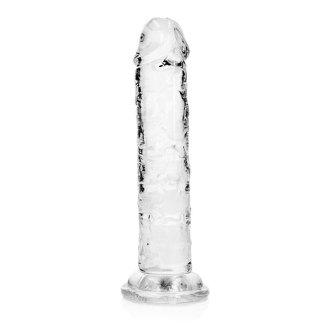RealRock 15.5 cm Straight Clear Dildo – Transparent 6 Inch Dong > Dildos > Slim Dildos