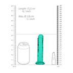 Realrock 15.5 cm Straight Dildo – Clear 6 Inch Dildo > Dildos > Realistic Dildos