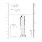 RealRock Crystal Clear Straight Dildo 7 Inch