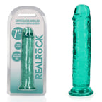 RealRock 18 cm Straight Dildo – Clear 7 Inch Dildo Turquoise > Dildos > Realistic Dildos
