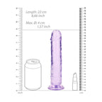 REALROCK 20 cm Straight Dildo – Clear Straight Dildo 20 cm > Dildos > Realistic Dildos
