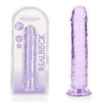 REALROCK 20 cm Straight Crystal Clear Dildo Purple > Dildos > Realistic Dildos