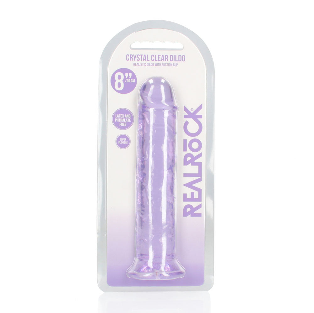 REALROCK 20 cm Straight Dildo – Clear Straight Dildo 20 cm > Dildos > Realistic Dildos