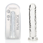 RealRock Crystal Clear Straight Dildo 8 Inch