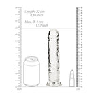 RealRock 20 cm Straight Dildo – Transparent 20 cm Dildo > Dildos > Realistic Dildos
