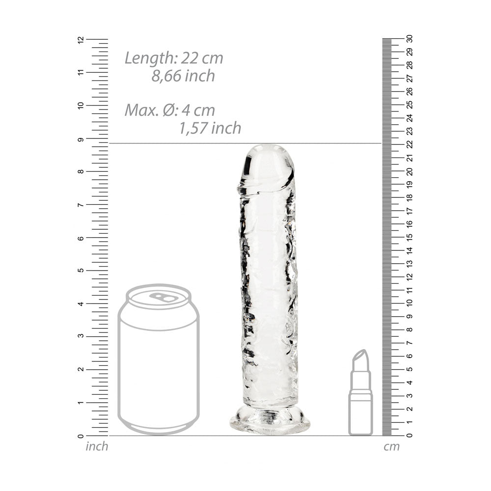 RealRock 20 cm Straight Dildo – Transparent 20 cm Dildo > Dildos > Realistic Dildos