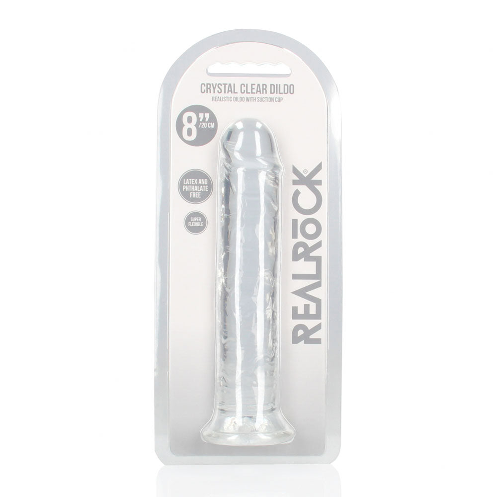 REALROCK 20 cm Straight Crystal Clear Dildo > Dildos > Realistic Dildos