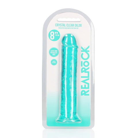 REALROCK 20 cm Straight Dildo – Clear Dildo for Anal and Vaginal Use > Dildos > Realistic Dildos